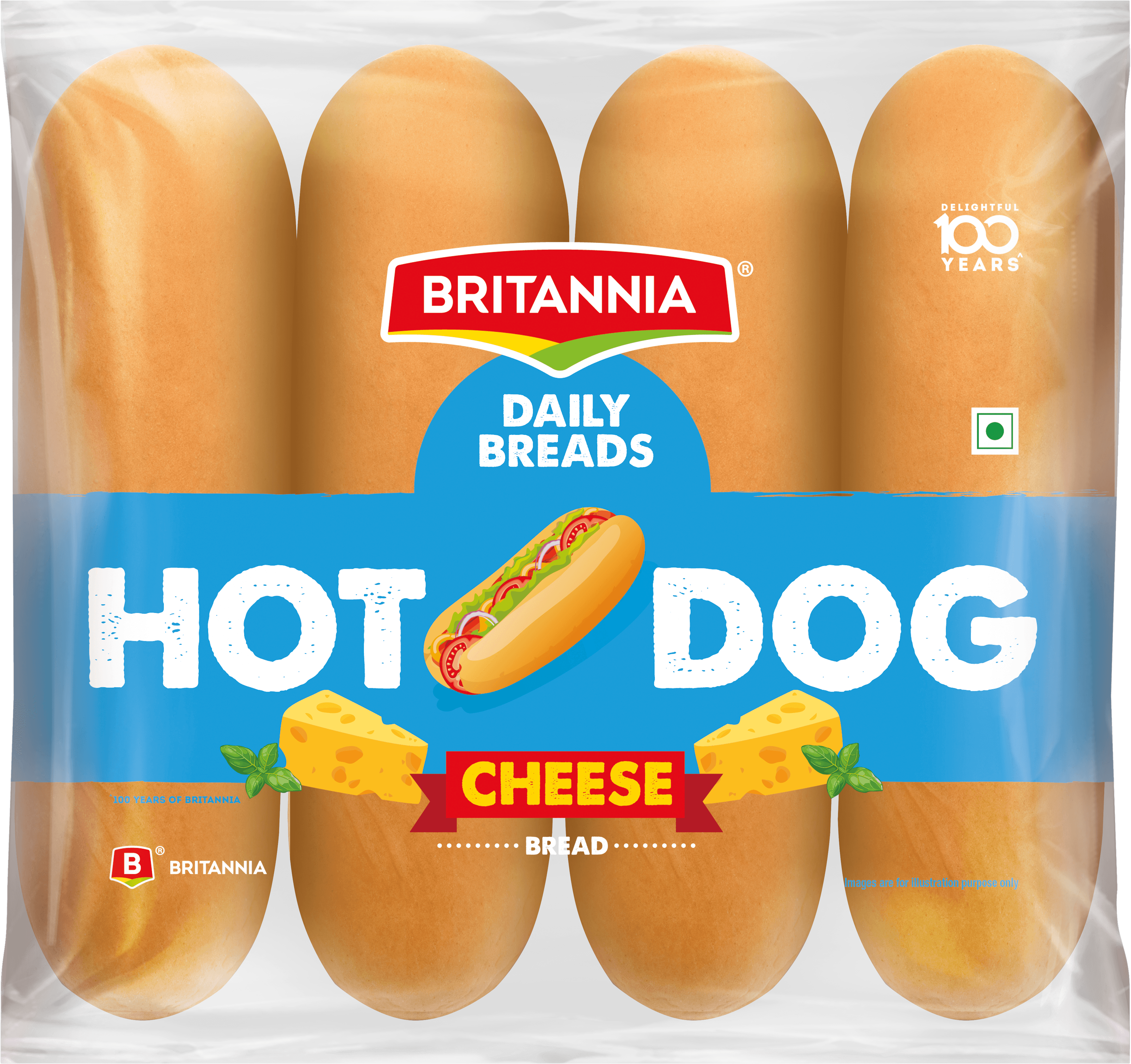Britannia Soft and Delicious Hot Dog Cheese Bread