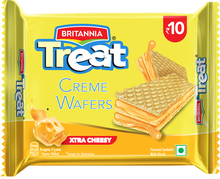 Britannia Treat Smooth and Extra Cheesey Creme Wafers
