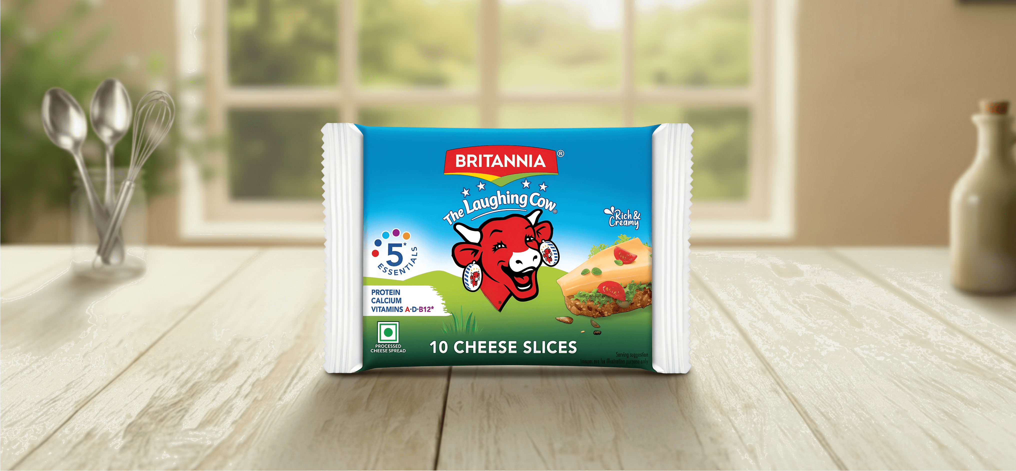 Laughing Cow cheese slices for sandwiches and snacks
